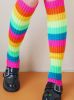 Gloves and Suspenders - Striped Leg Warmers